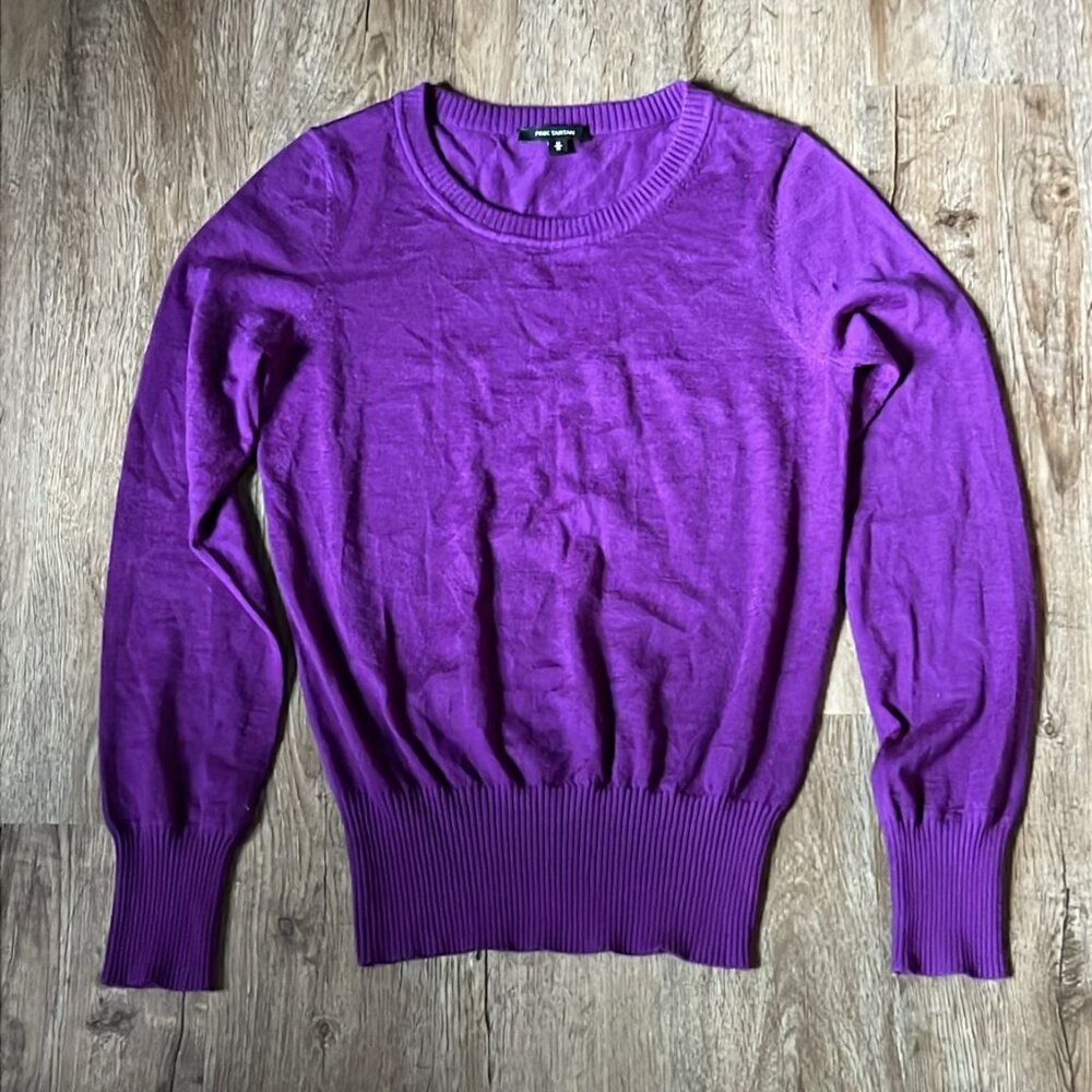 Pink tartan long sleeve shirt Size M